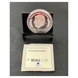 Life Of Ronald Reagan Silver Plated Copper Commemo