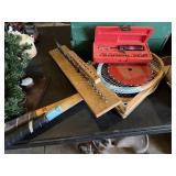 Assorted Router Bits, Sawblade, Screwdriver & Vint