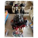 Assorted Halloween Decor & Christmas Ornaments