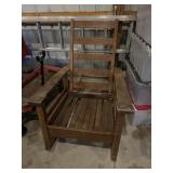 Antique Folding Wooden Rocking Chair