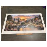 Derk Hansen "Morning Sunlight" Village Landscape P