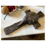 Crucifix Featuring Jesus Head Wall Decor