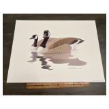 Richard Sloan 1980 Canada Goose Pair Wildlife Prin