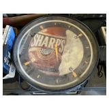 Vintage Miller Sharps Lighted Wall Clock