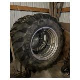 Pair Of Goodrich Power Grip 18.4 ï¿½ 34 Tractor Tire