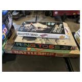 Vintage Board Games - Mastermind, Ring Toss, Battl