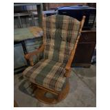 Wooden Glider Swivel Rocker