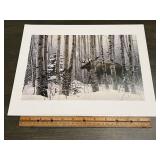 Stephen Lyman "A Walk In The Woods" Moose Winter P