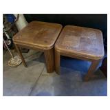 Pair Of Matching Wooden End Tables