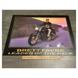Brett Favre "Leader of the Pack" Motorcycle Poster
