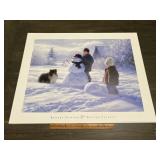 Robert Duncan "Winter Friends" Children Snowman Pr