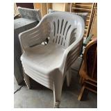 5 Plastic Patio Chairs