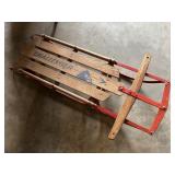 Challenger Vintage Wooden & Metal Sled
