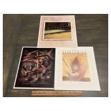 Golf Motivational Wall Art Prints Lot of 3