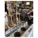 2 Decorative Metal Pedestal Holders