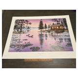 Mark Daehlin "Morning Mist" Signed Numbered Cabin