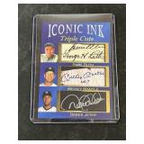 Iconic Ink Babe Ruth Mickey Mantle Derek Jeter New