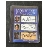 Iconic Ink Hank Aaron Willie Mays Mickey Mantle Pr