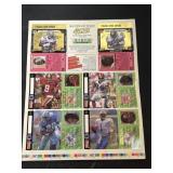 1993 Action Packed Promo Sheet Barry Sanders, Emmi