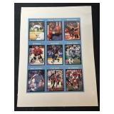 Tuff Stuff Promo Sheet Joe Montana, Emmit Smith