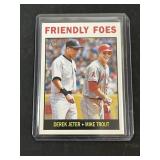 Derek Jeter & Mike Trout Insert