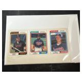 1992 Sheet Promo Insert Tom Glavine, Kirby Puckett
