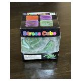 New Rare Green Tie Dye Squishy Cube Fidget Toy