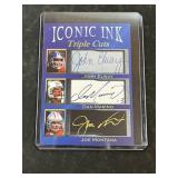 Iconic Ink John Elway Dan Marino Joe Montana Print