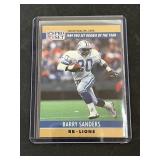 1990 Pro Set Barry Sanders Blank Back