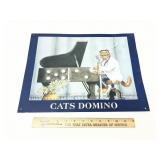 Cats Domino Tin Sign