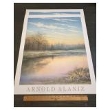 Arnold Alaniz River Landscape Print Lot of 2