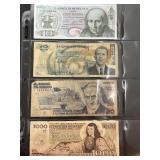4 Bank of Mexico Currency Notes