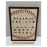 American League MLB Baseball Canvas