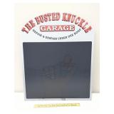 The Busted Knuckle Garage Chalkboard Tin Sign