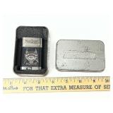 Turboflame Skull Wings Lighter With Metal Tin