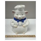 CKAO Ceramic Chef Piggy Cookie Jar