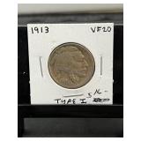 1913 Buffalo Nickel Type 1