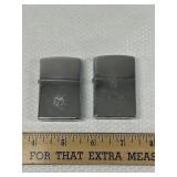 Lot Of 2 Silver Zippo Type Lighters