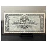 Banco Sur Americano 100 Centavos Currency Note