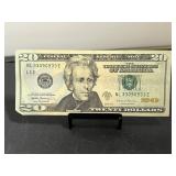 2017 $20 Federal Reserve Note Unique Serial Number