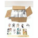 Box of Assorted Football Sports Trading Cards