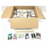 Box of Assorted Baseball Sports Trading Cards