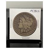 1878CC Morgan Silver Dollar