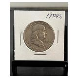 1954S Franklin Silver Half Dollar