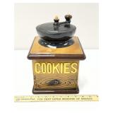 Antique Coffee Grinder Ceramic Cookie Jar
