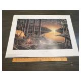 Ervin Molnar "Evening By The Lake" Signed Numbered