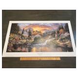 Derk Hansen "Morning Sunlight" Village Landscape P