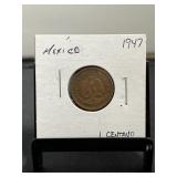 1947 Mexico 1 Centavo