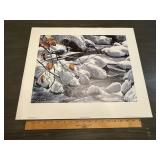 Kevin Daniel "Adornment of Winter" Blue Jay Print