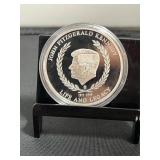 JFK Commorative Silver Plated Coin